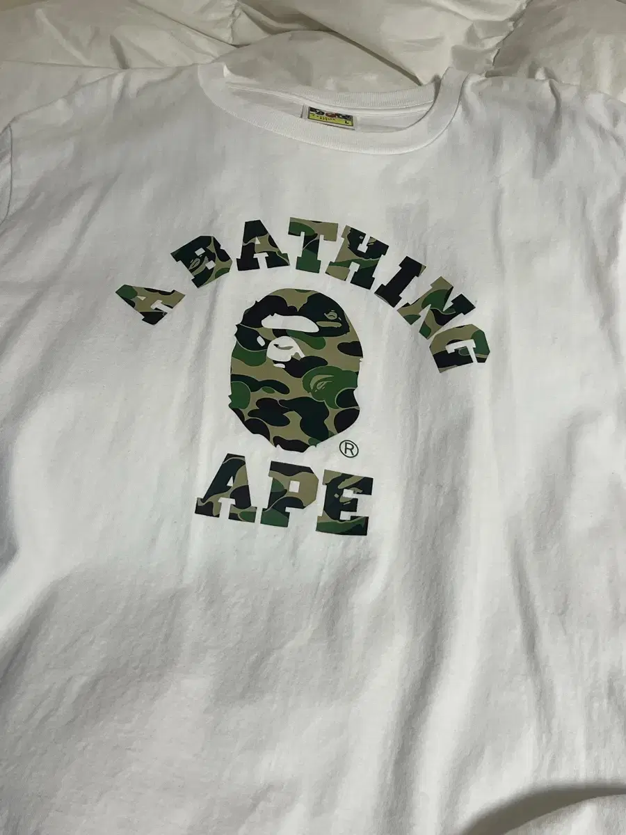 베이프 bape 반팔티 퍼스트카모 컬리지 티 BAPE 1ST CAMO C